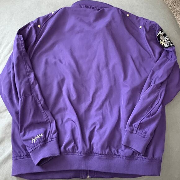 COOGI Purple Embroidered Track Jacket XXXL Rare Castle Crest Australia - Picture 7 of 10